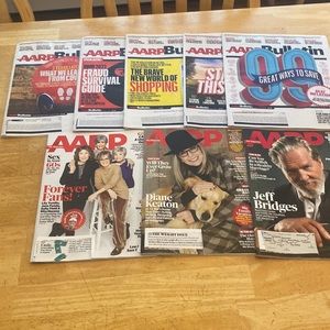 AARP bulletins and magazines. 5 bulletins Mar-Aug 23 and 3 magazines Mar-July 23